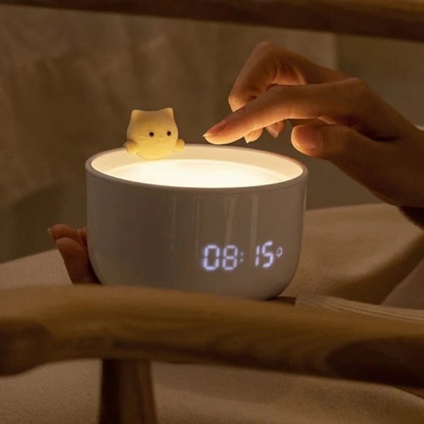 Radio réveil veilleuse chaton